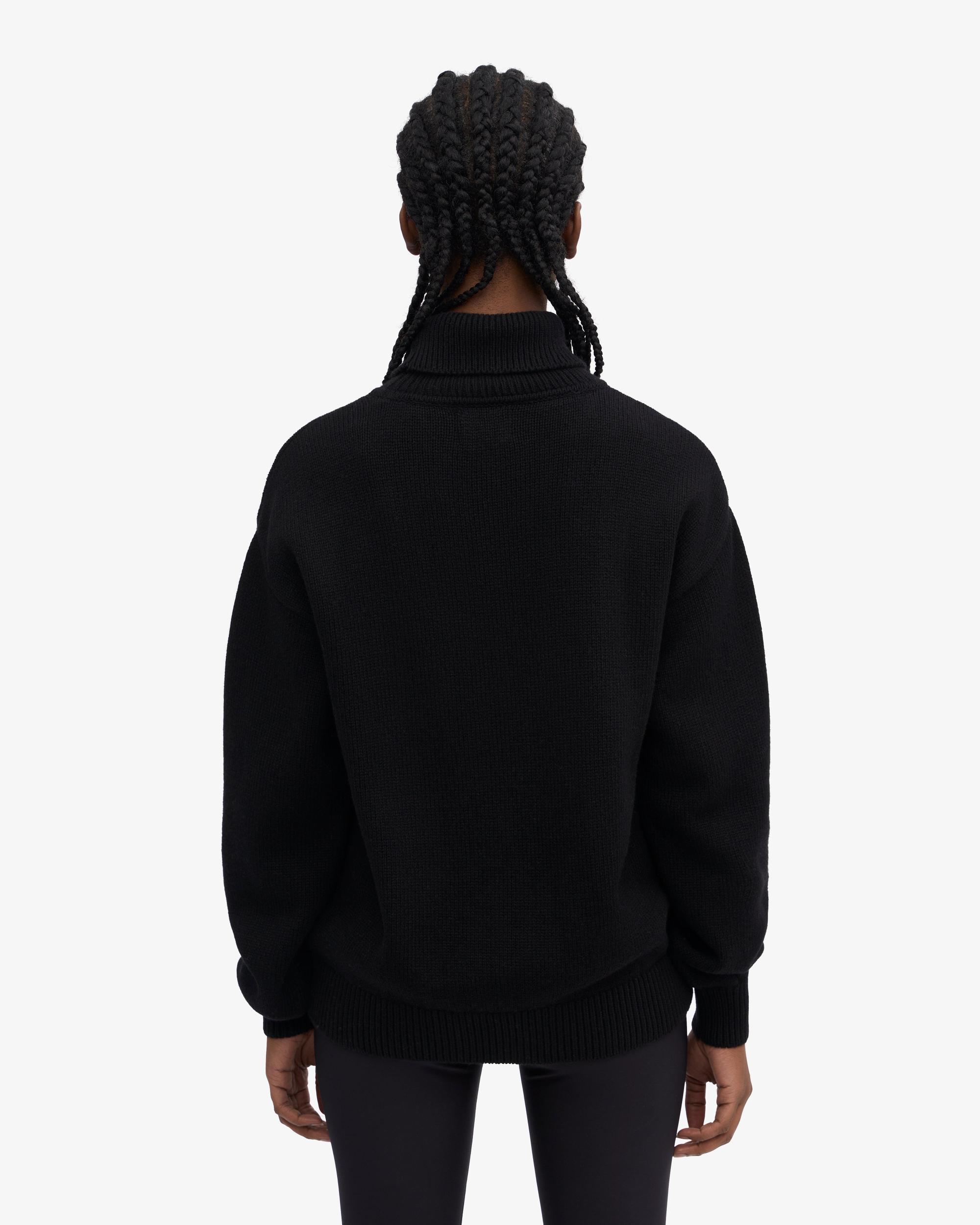 Merino Wool Turtleneck - Warm Taupe Product Image