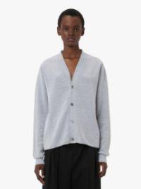 BOUCLE CARDIGAN in grey | JW Anderson US  Product Image