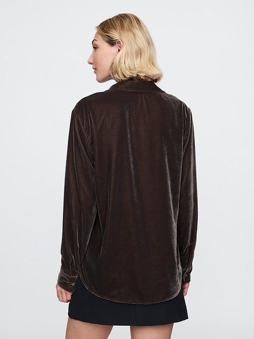 Velvet Relaxed Shirt Product Image