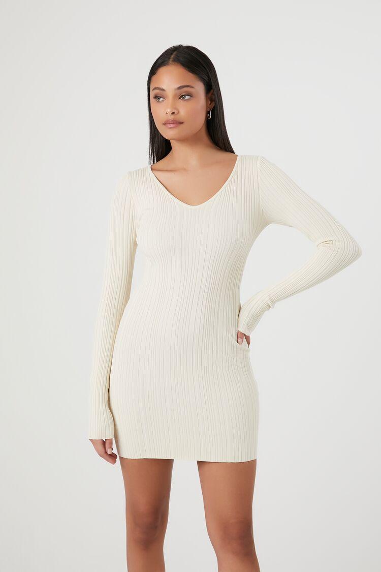 Bodycon Ribbed Sweater Dress | Forever 21 Product Image