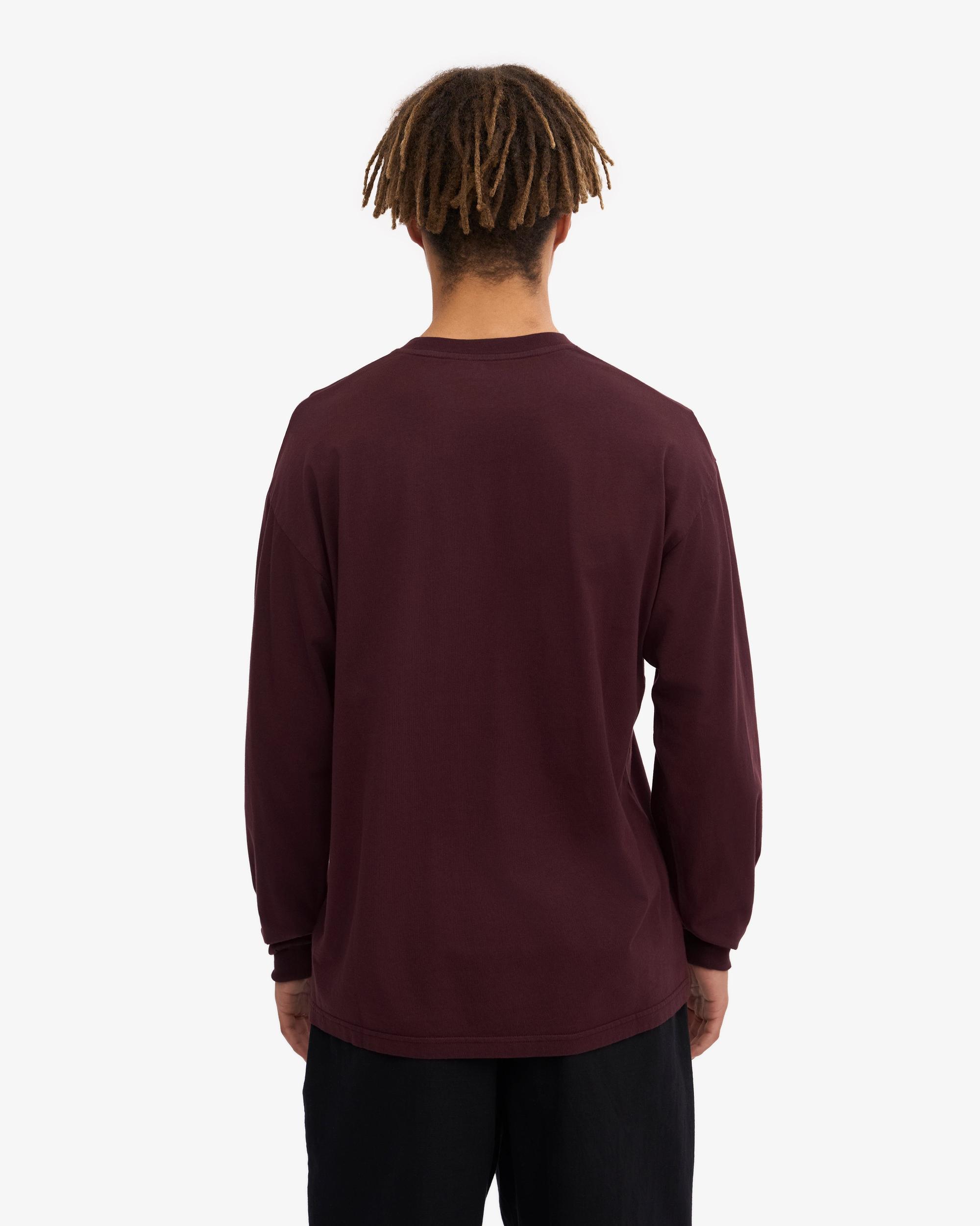 Oversized Organic LS T-Shirt - Magenta Blaze Product Image