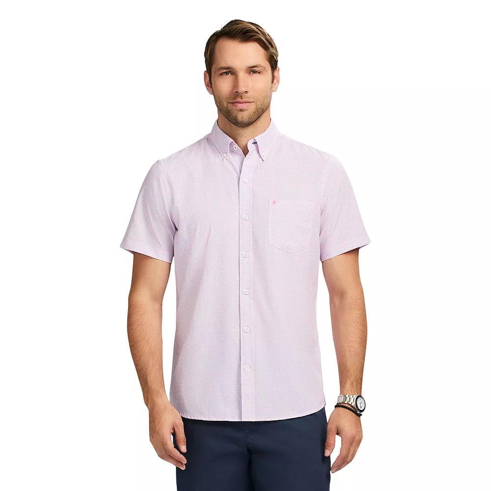 Men's IZOD Breeze Woven Short Sleeve Button Down Shirt,  Product Image
