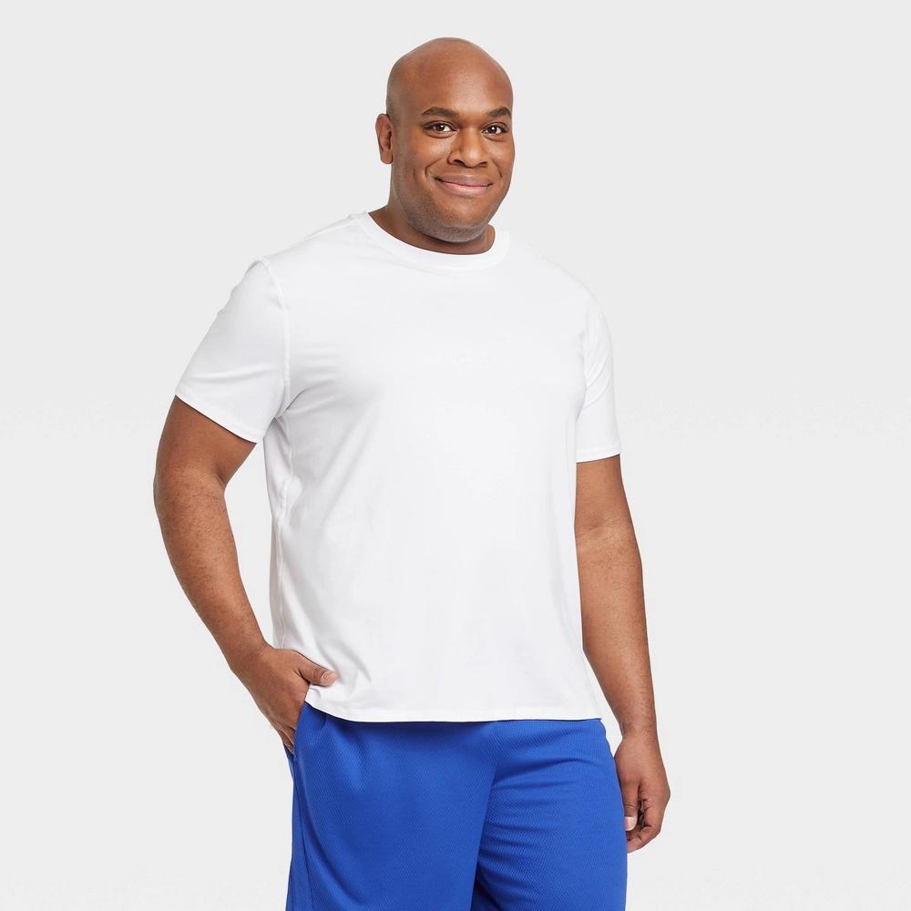 Men's Short Sleeve Performance T-Shirt - All In Motion™ True White XL Product Image