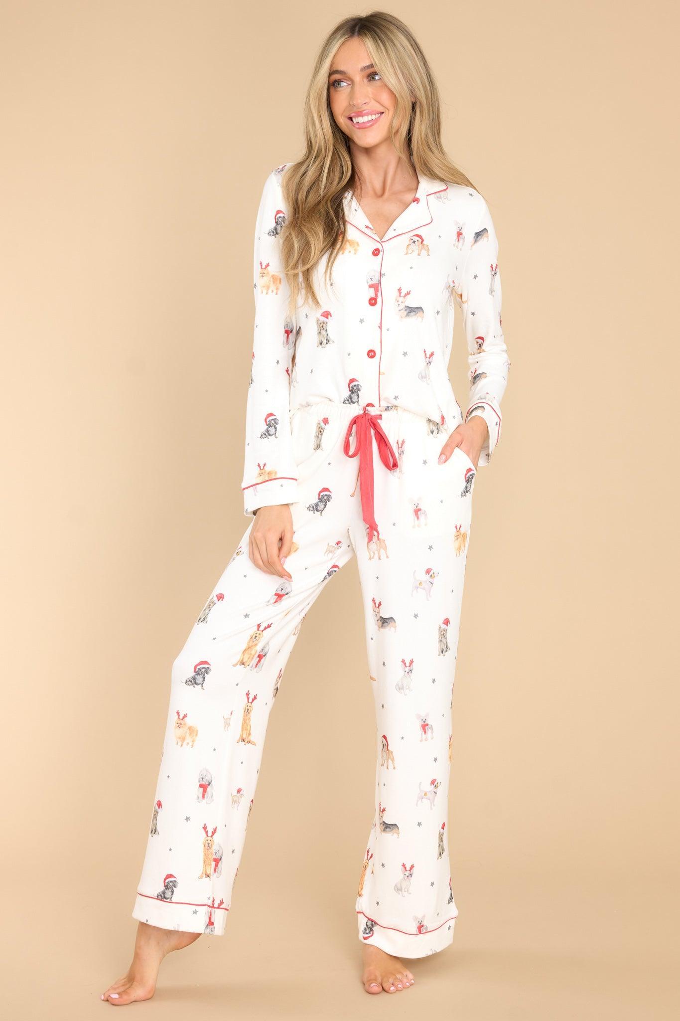 Stars & Paws Ivory Pj Top Product Image