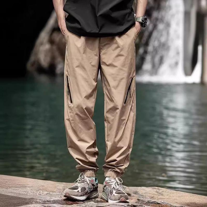 High Waist Plain Sweatpants Product Image