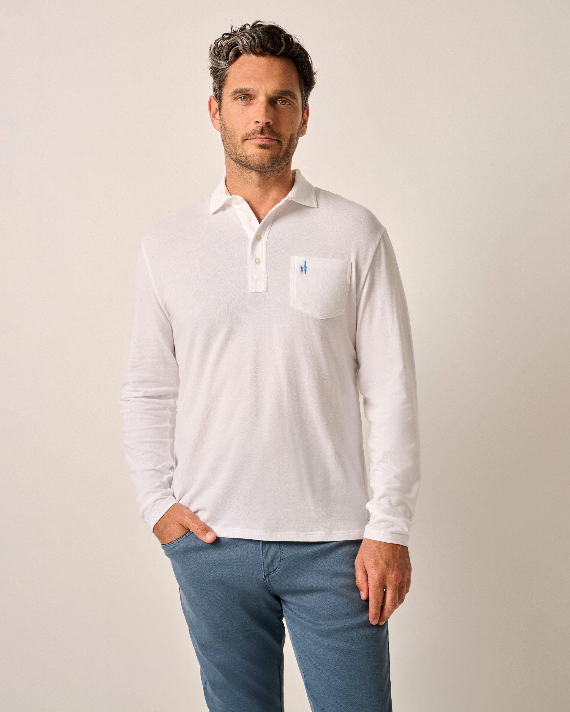 johnnie-O Cutler Long Sleeve Original 4-Button Polo Product Image