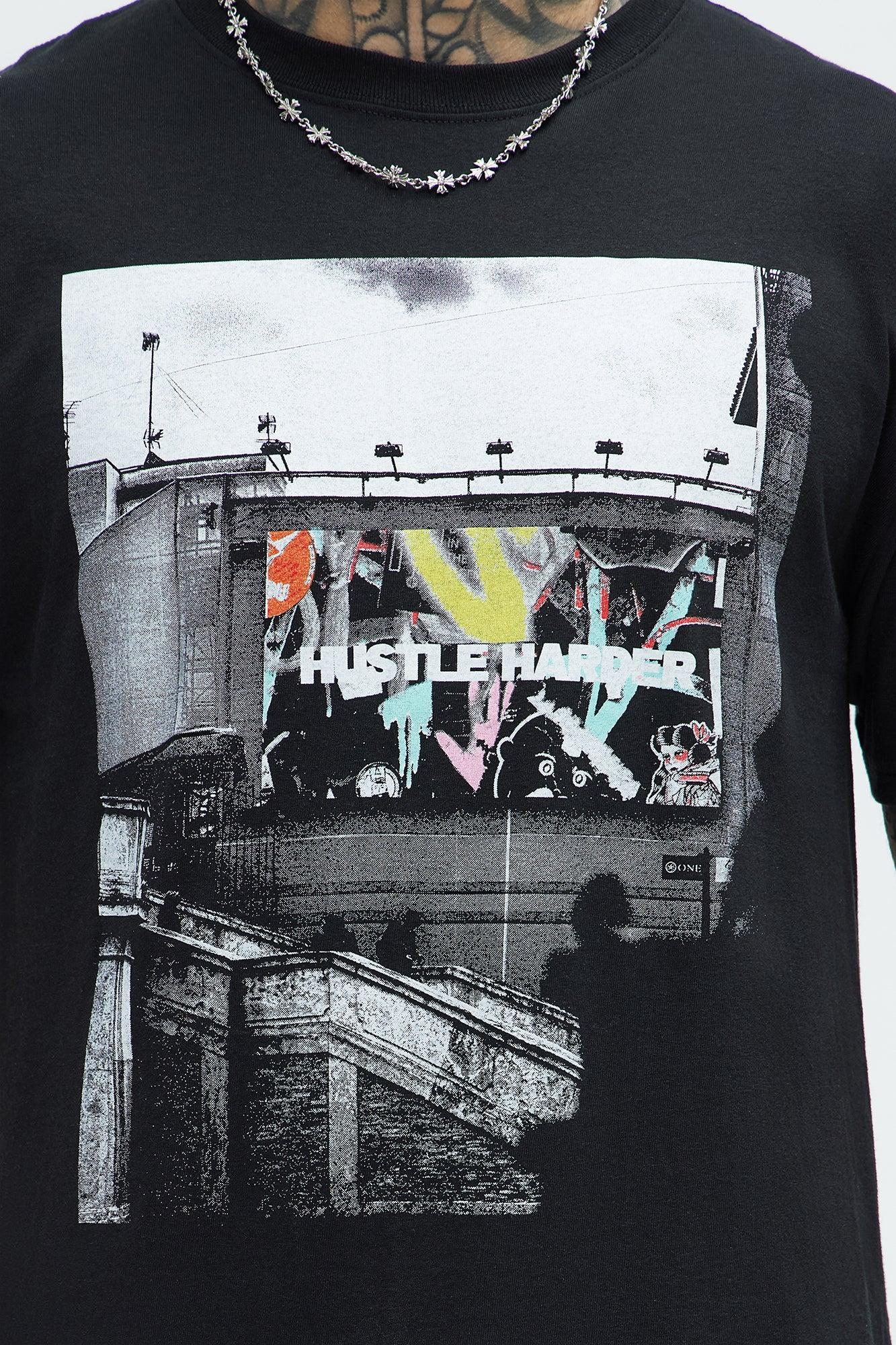 Hustle Harder Than Everyone Short Sleeve Tee - Black Product Image
