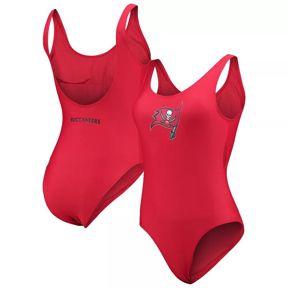 Women's G-III 4Her by Carl Banks Red Tampa Bay Buccaneers Making Waves One-Piece Swimsuit, Size: 2XL Product Image