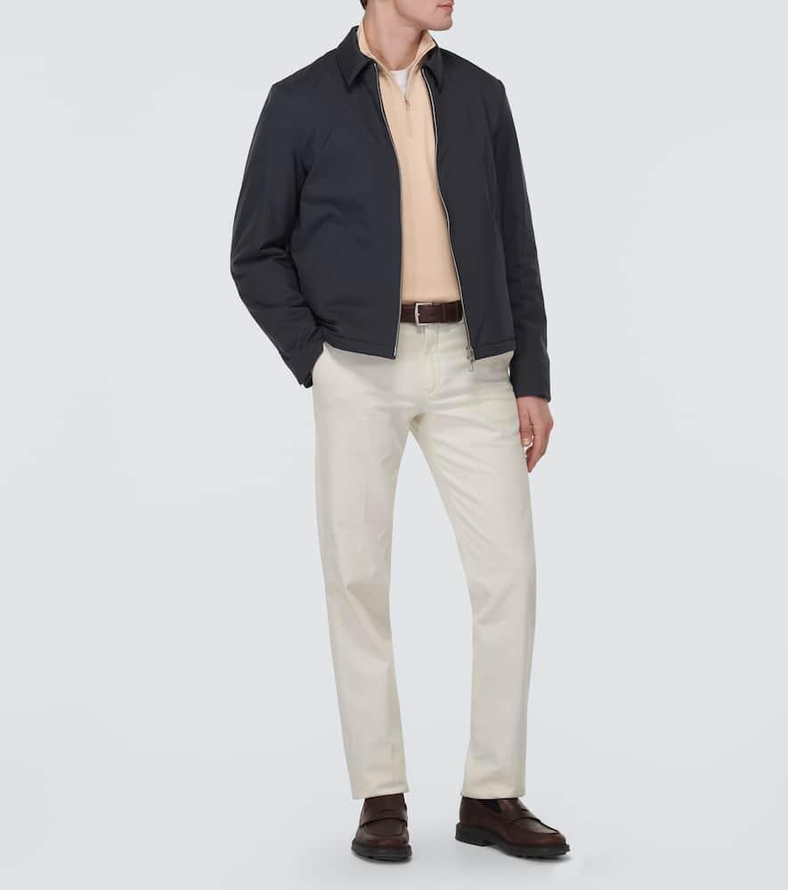 LORO PIANA Maurin Technical Blouson Jacket In Blue Product Image