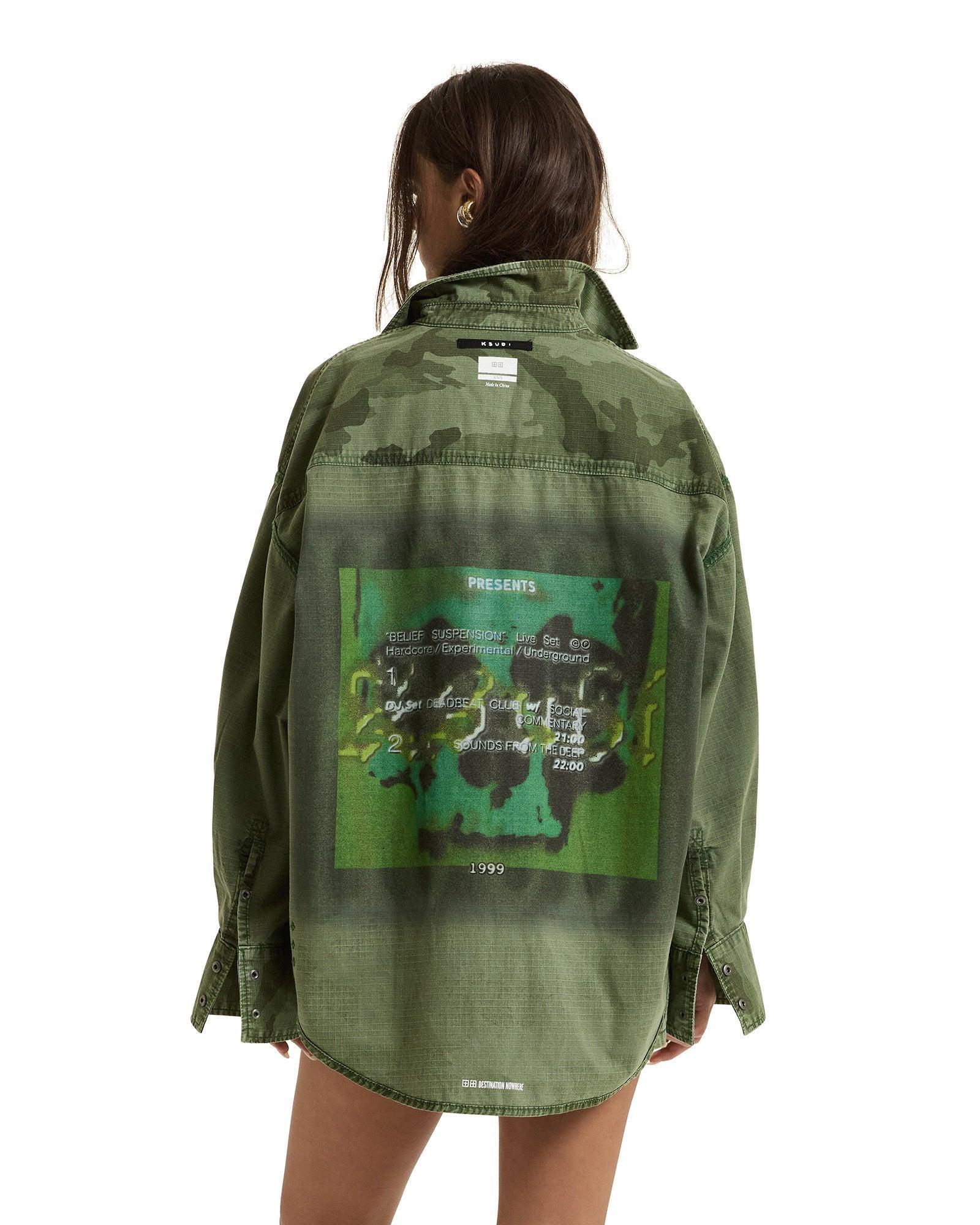 ASTRA CARGO SHIRT HASH CAMO Female Product Image