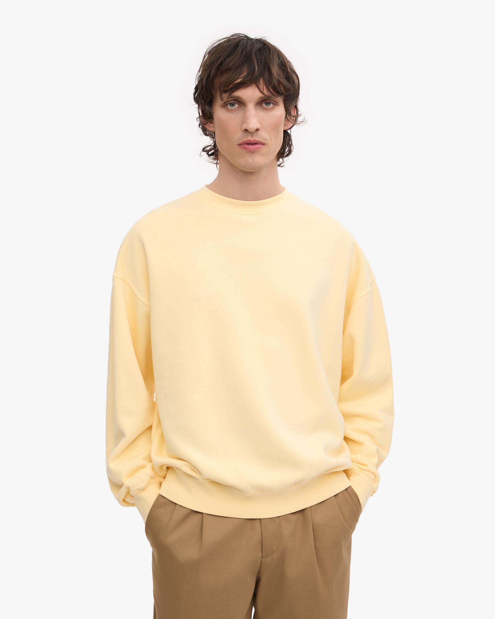 Organic Oversized Crew - Soft Yellow Product Image
