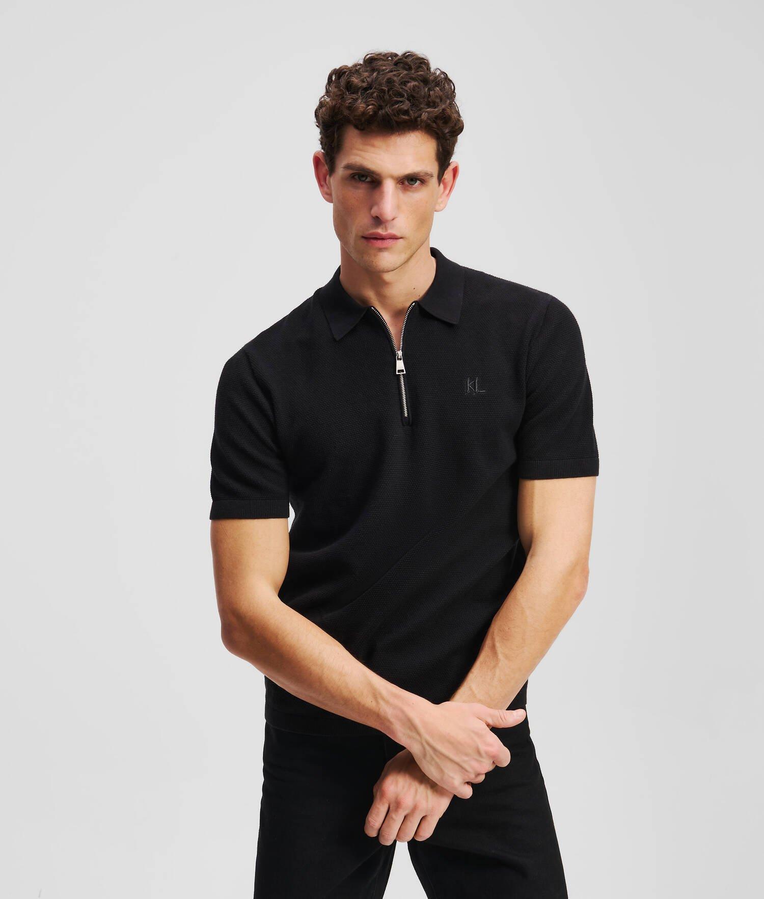 ZIP-UP POLO SHIRT Product Image