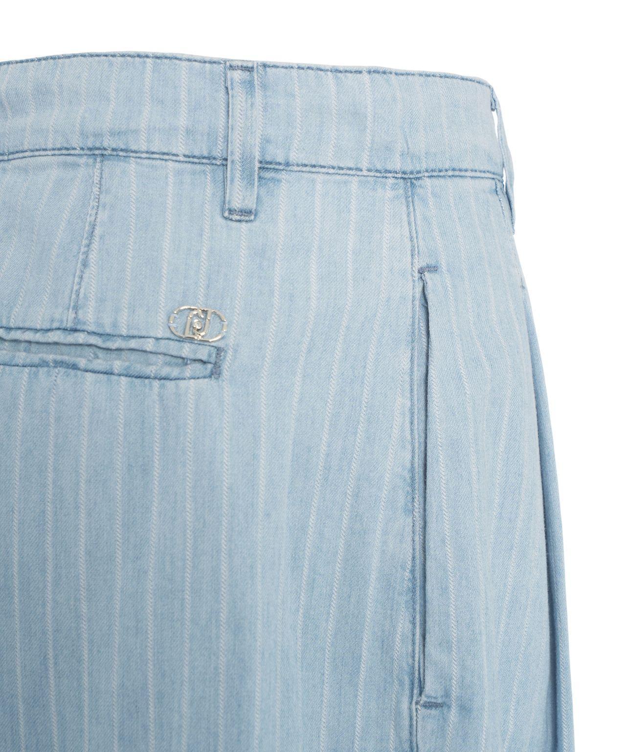 Pinstriped denim pants Product Image