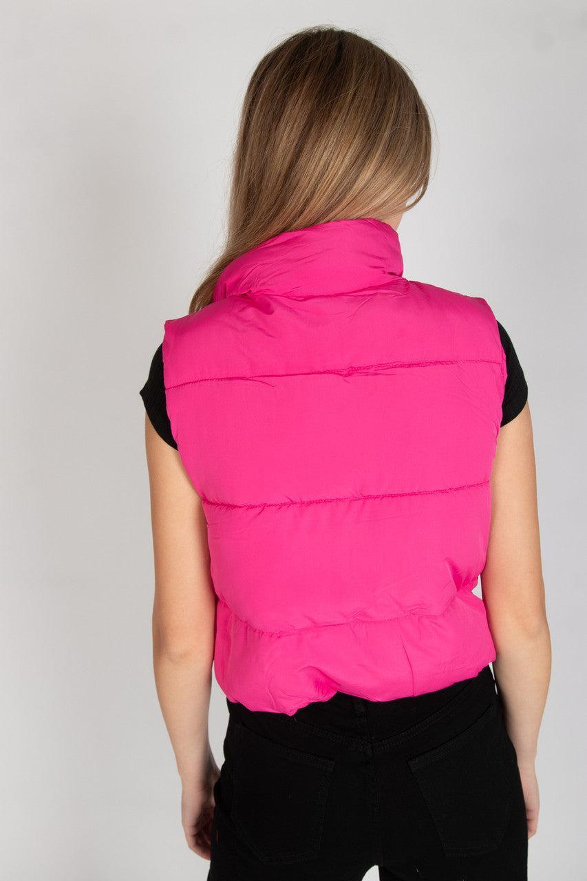 Cropped Puffer Vest Product Image