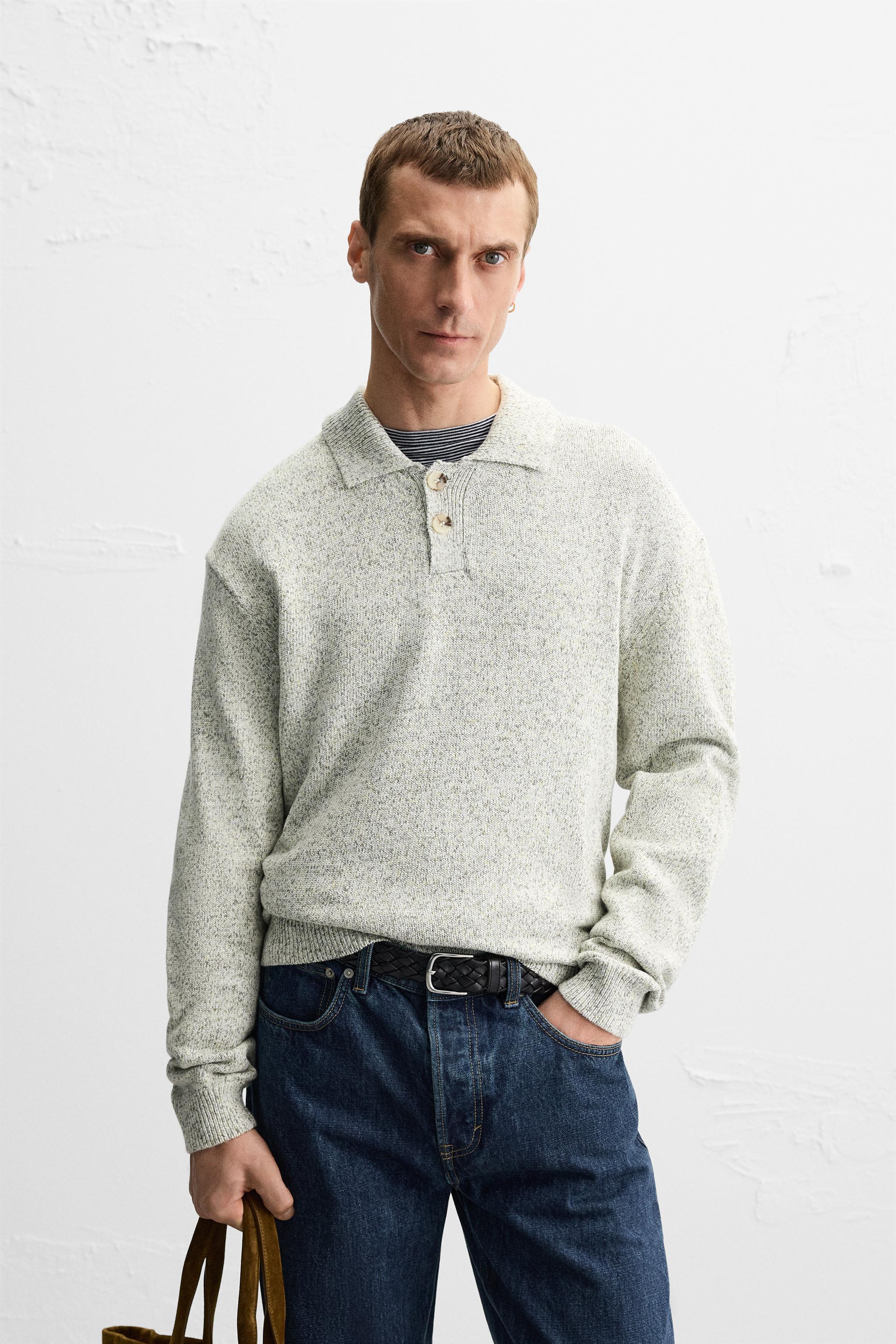 TEXTURED KNIT POLO Product Image