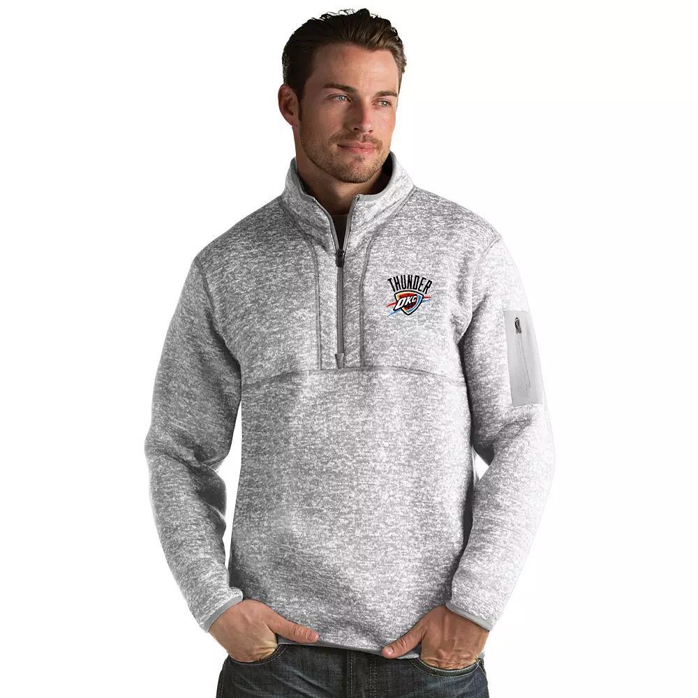 Men's Antigua Oklahoma City Thunder Fortune Pullover, Size: XL, Light Gray Grey Product Image