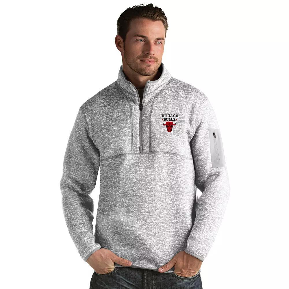 Men's Antigua Charlotte Hornets Fortune Pullover, Size: XL, Chr Light Gray Grey Product Image