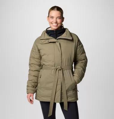 Women's Columbia Ardenwood Novelty Down Parka Jacket, Size: Small, Stone Green Product Image