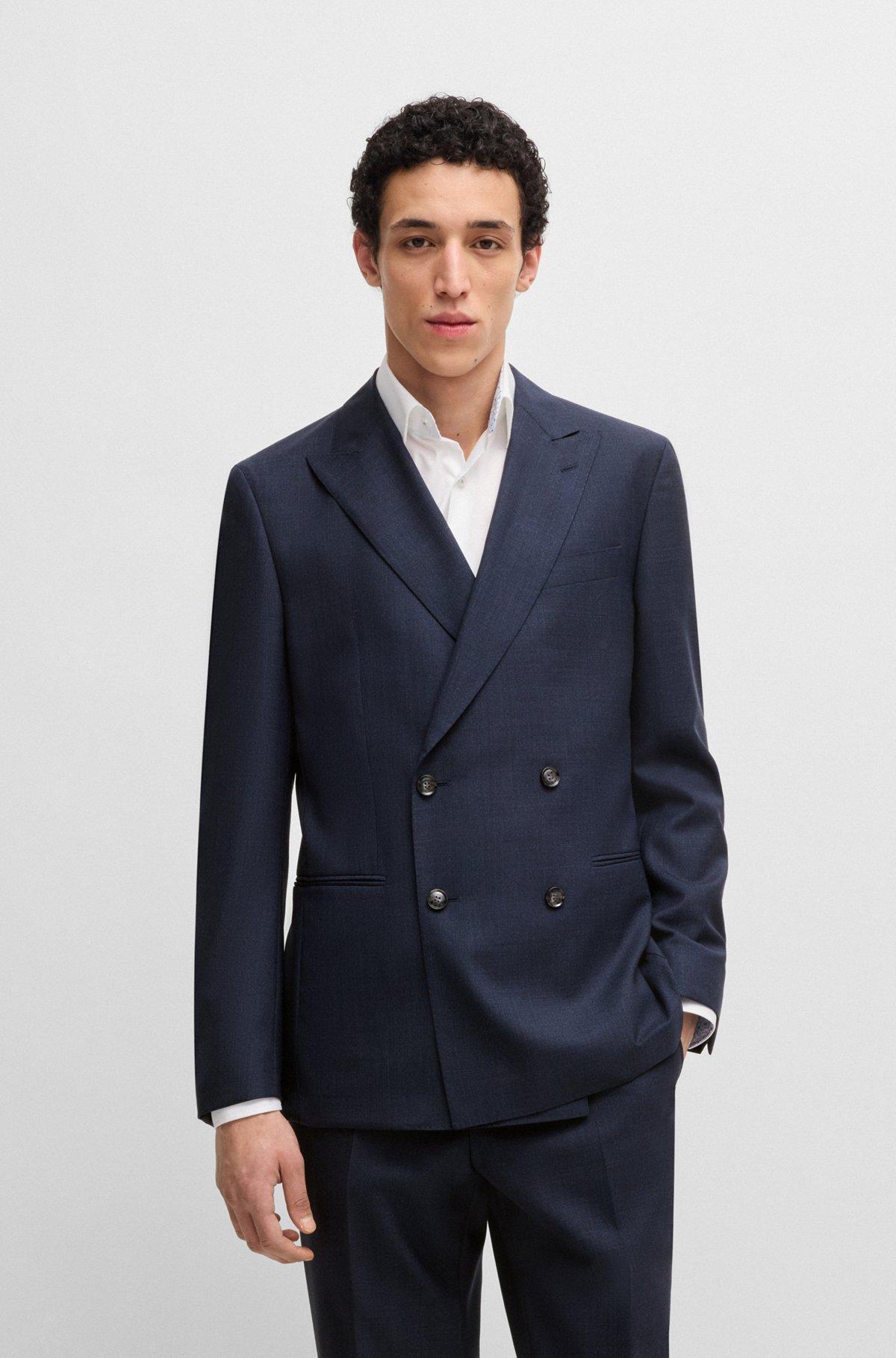Melange suit in wool with natural stretch Product Image