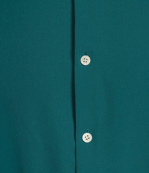 Murano Slim Fit Solid Performance Stretch Short Sleeve Woven Shirt Product Image