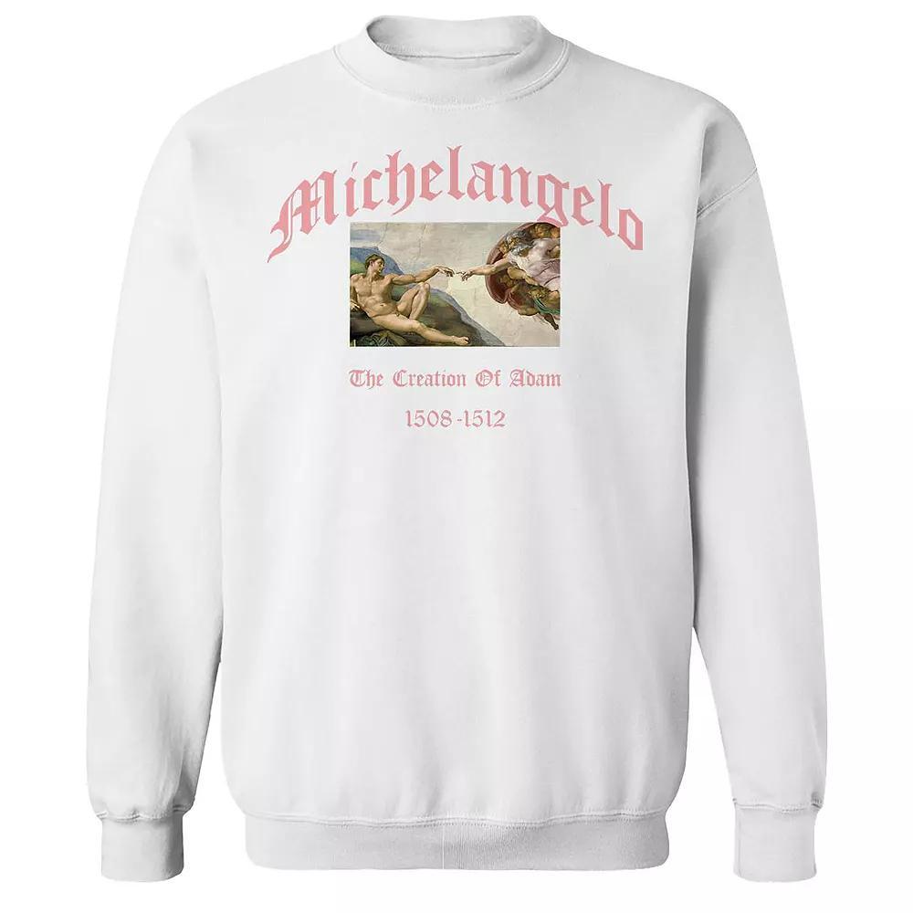 Men's apoh - Michelangelo The Creation Of Adam Graphic Sweatshirt,  Product Image