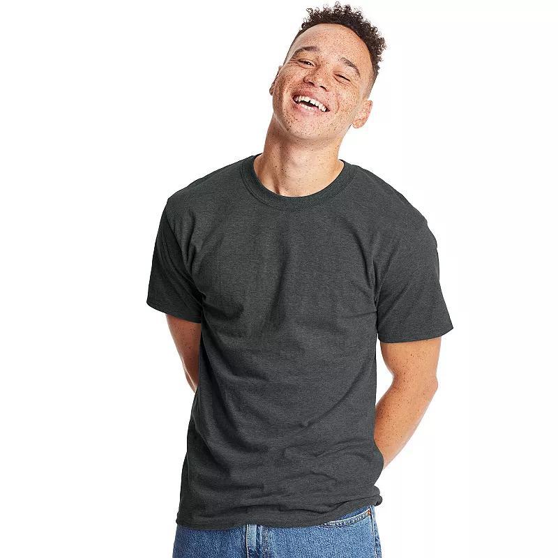 Men's Hanes® Beefy Heavyweight Tee, Size: Large, Light Silver Product Image