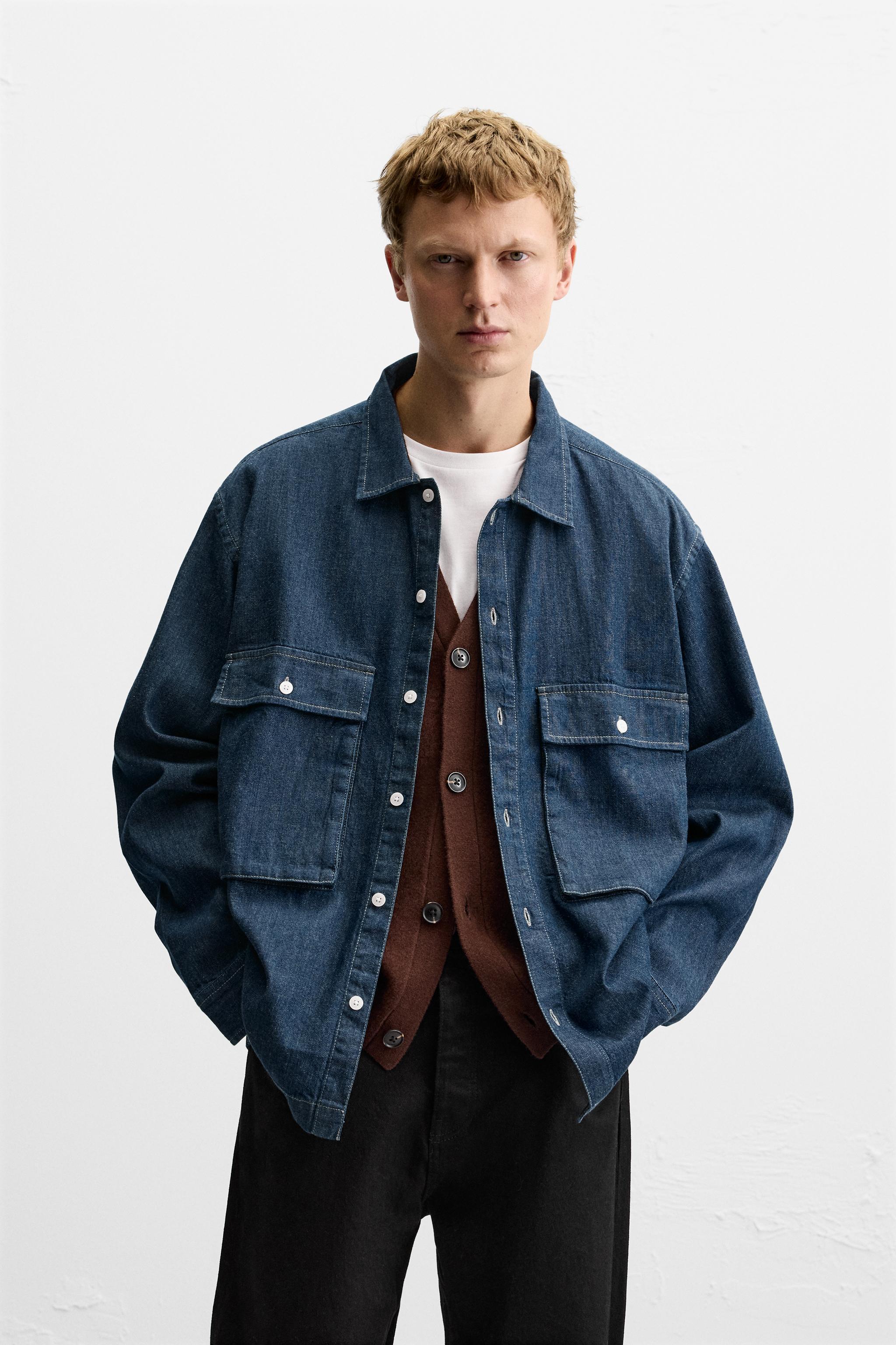 DENIM SHIRT WITH POCKETS Product Image