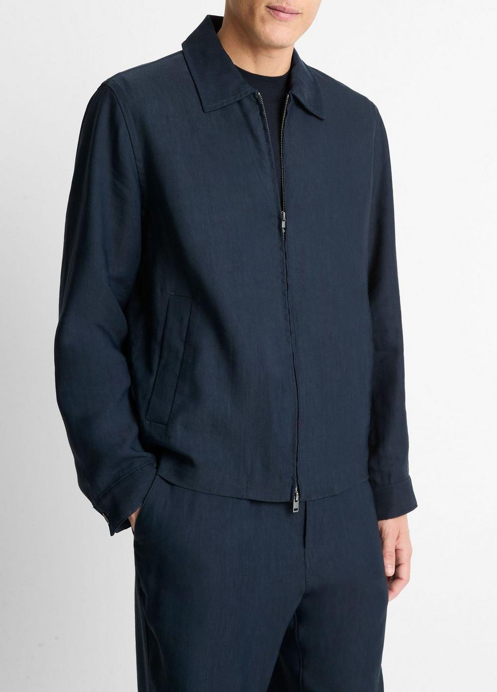 Two-Way Zip Bomber Jacket Product Image