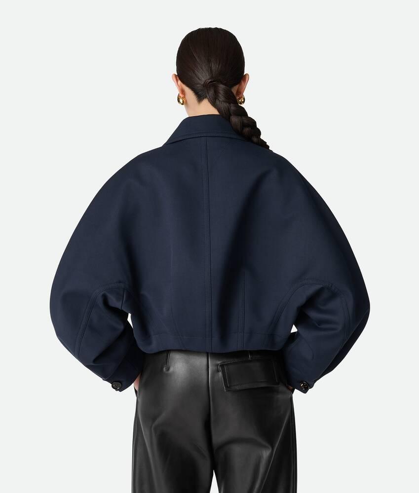 Women's Wool And Cotton Jacket in Midnight blue Product Image