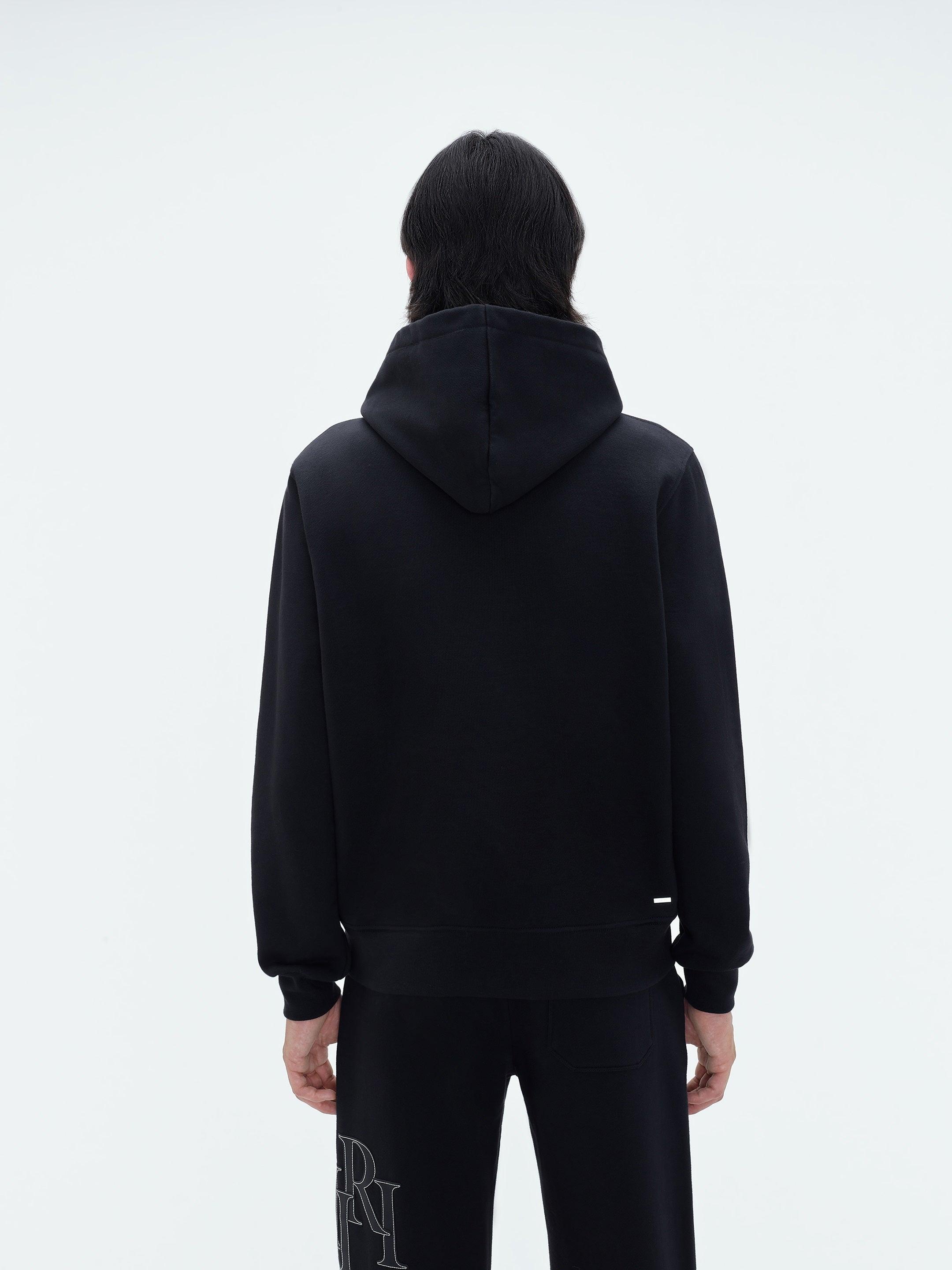 AMIRI STAGGERED LOGO HOODIE - Black Male Product Image