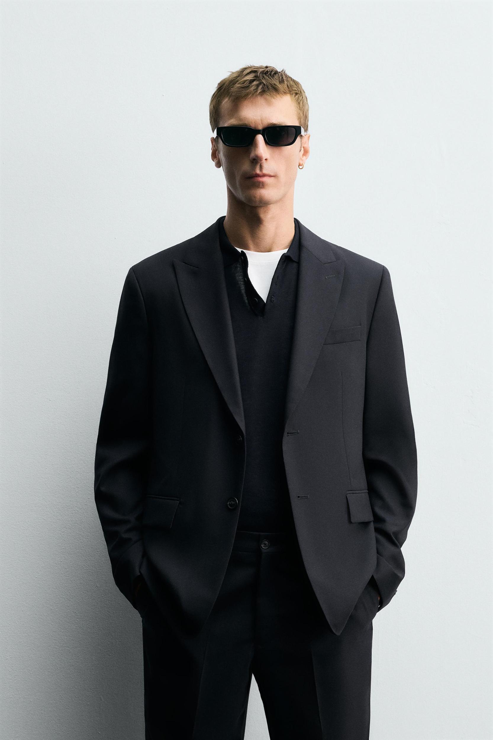 HERRINGBONE SUIT BLAZER Product Image