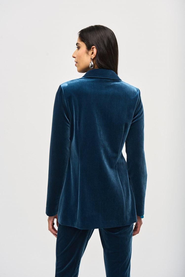 Velvet Fitted Blazer - Nightfall Product Image