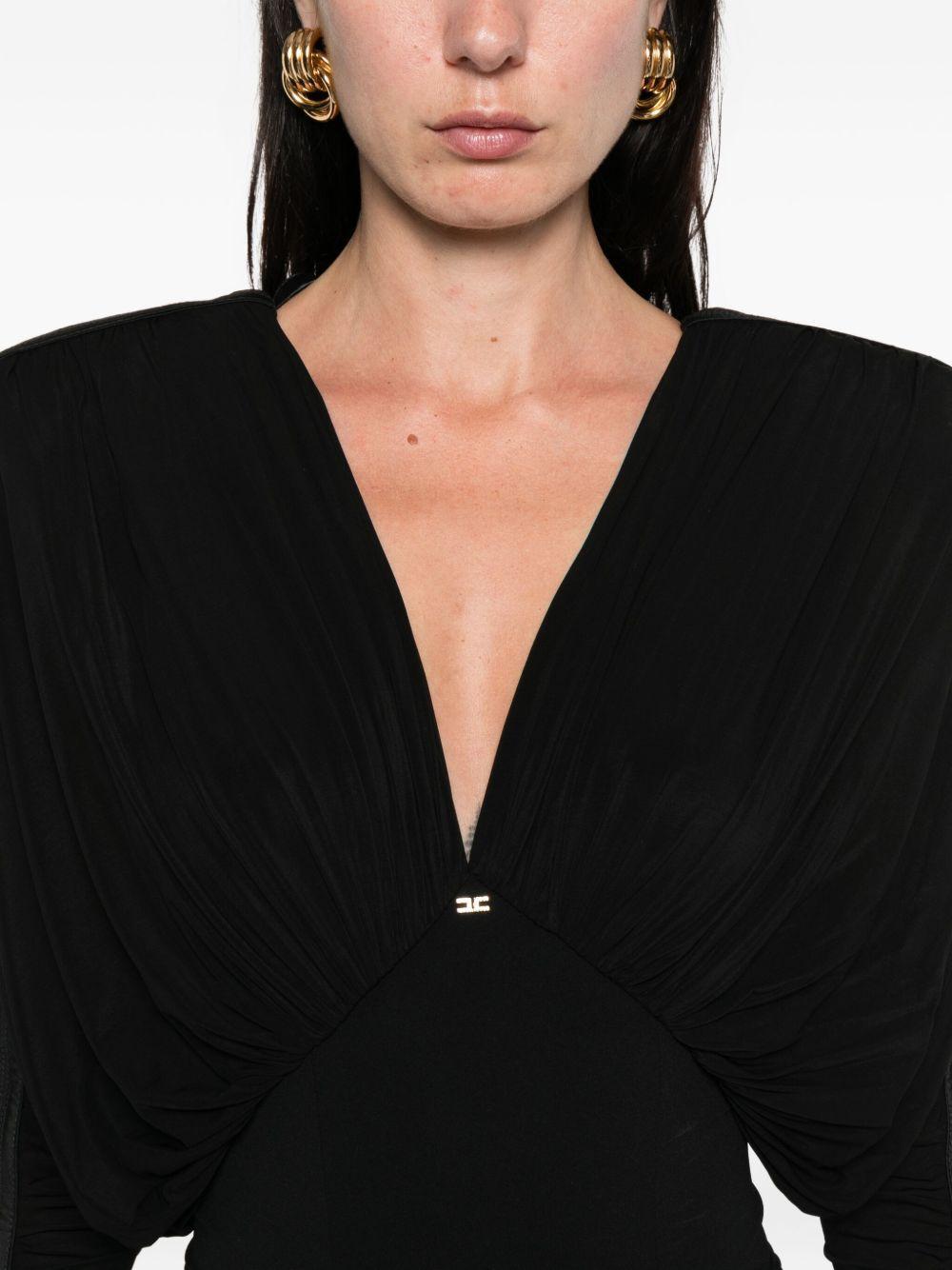 pleated-shoulder bodysuit Product Image