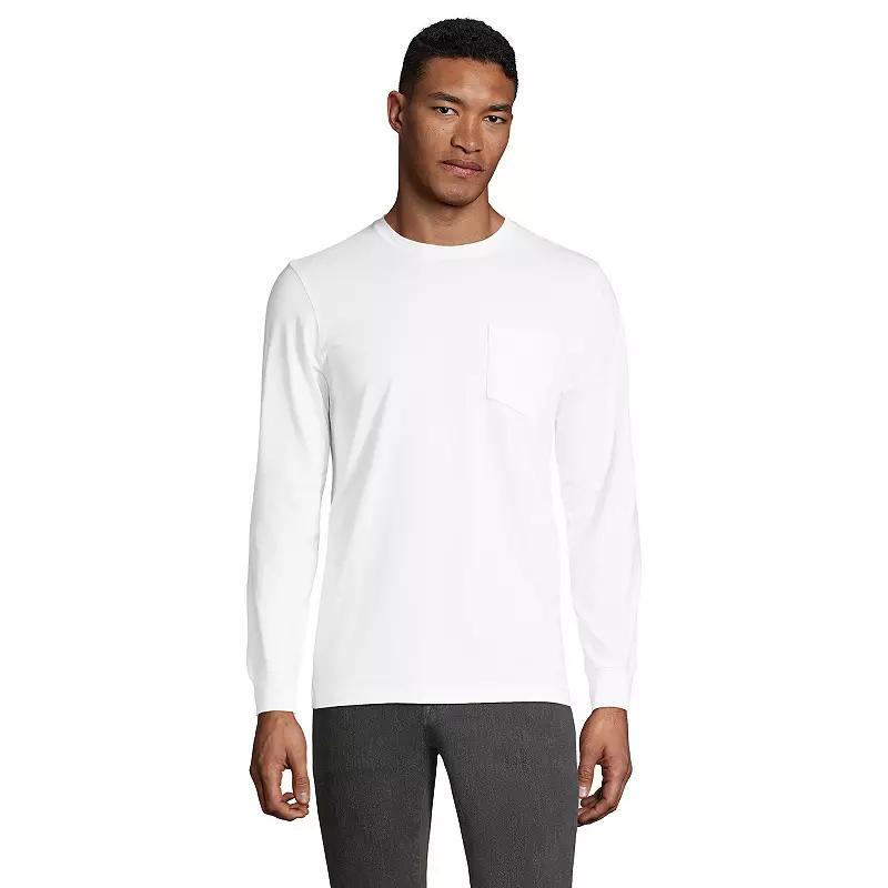 Big & Tall Lands' End Super-T Pocket Tee, Men's,  Product Image