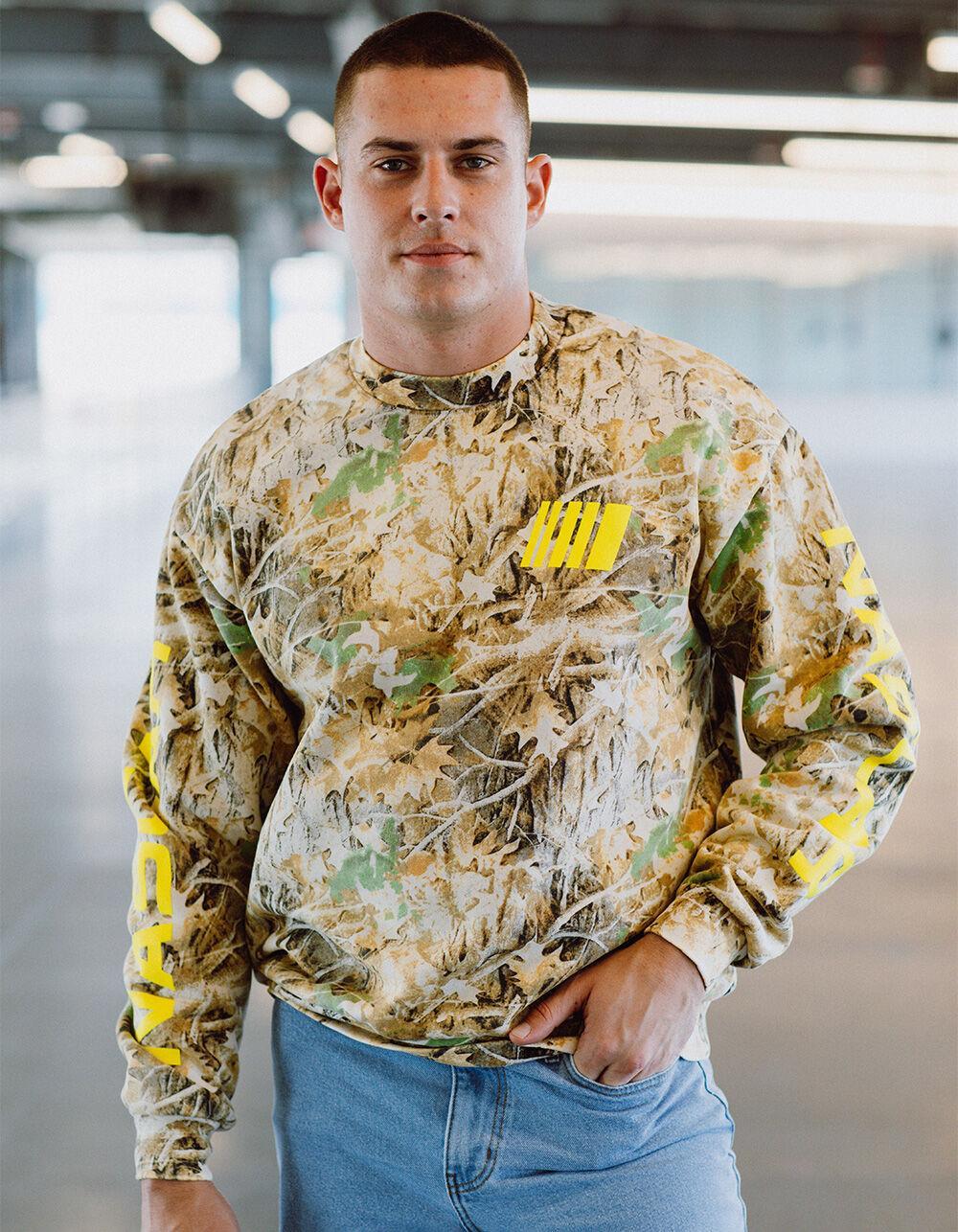 TILLYS x NASCAR Camo Mens Crewneck Sweatshirt Product Image