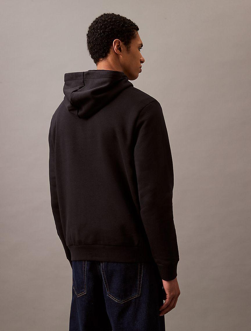 Monogram Logo Patch Fleece Hoodie Product Image