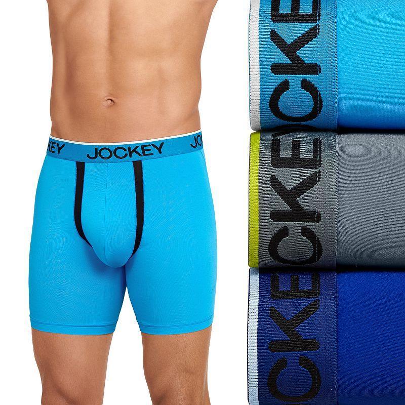 Mens Jockey 3-Pack Chafe Proof Pouch Cotton Stretch Boxer 5 Boxer Brief, Mens Product Image