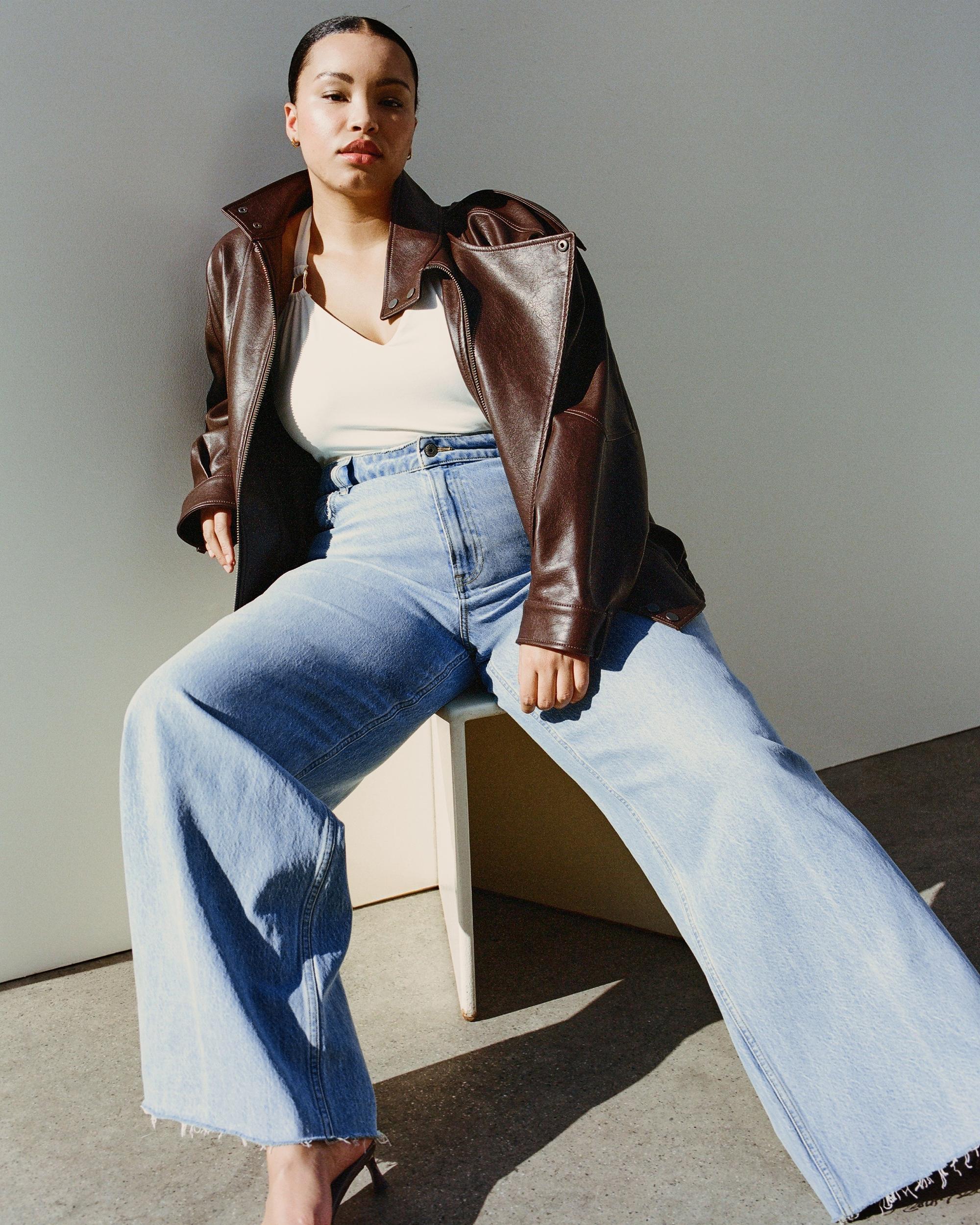 Curve Love High Rise Wide Leg Jean Product Image