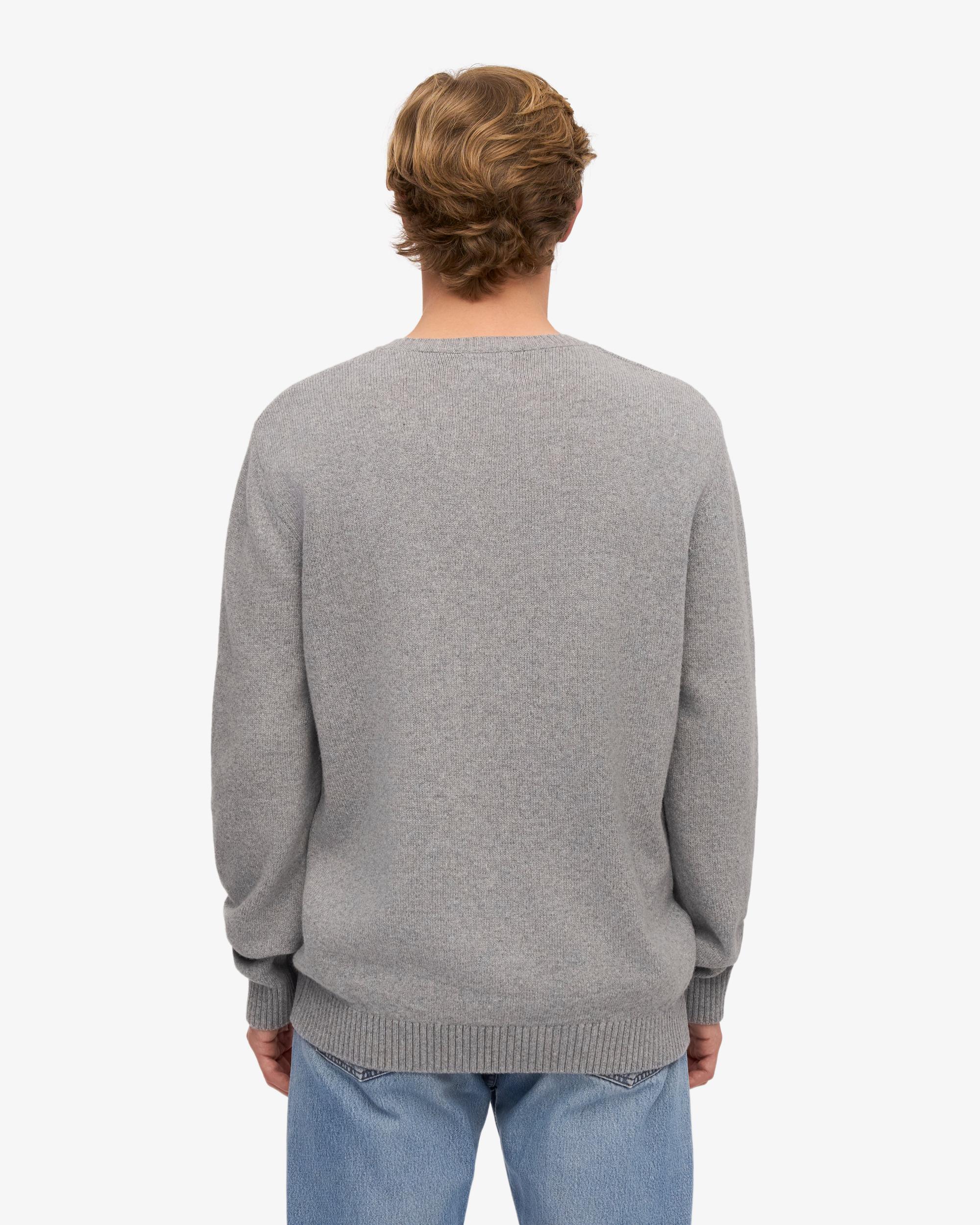 Classic Merino Wool Crew - Heather Grey Product Image