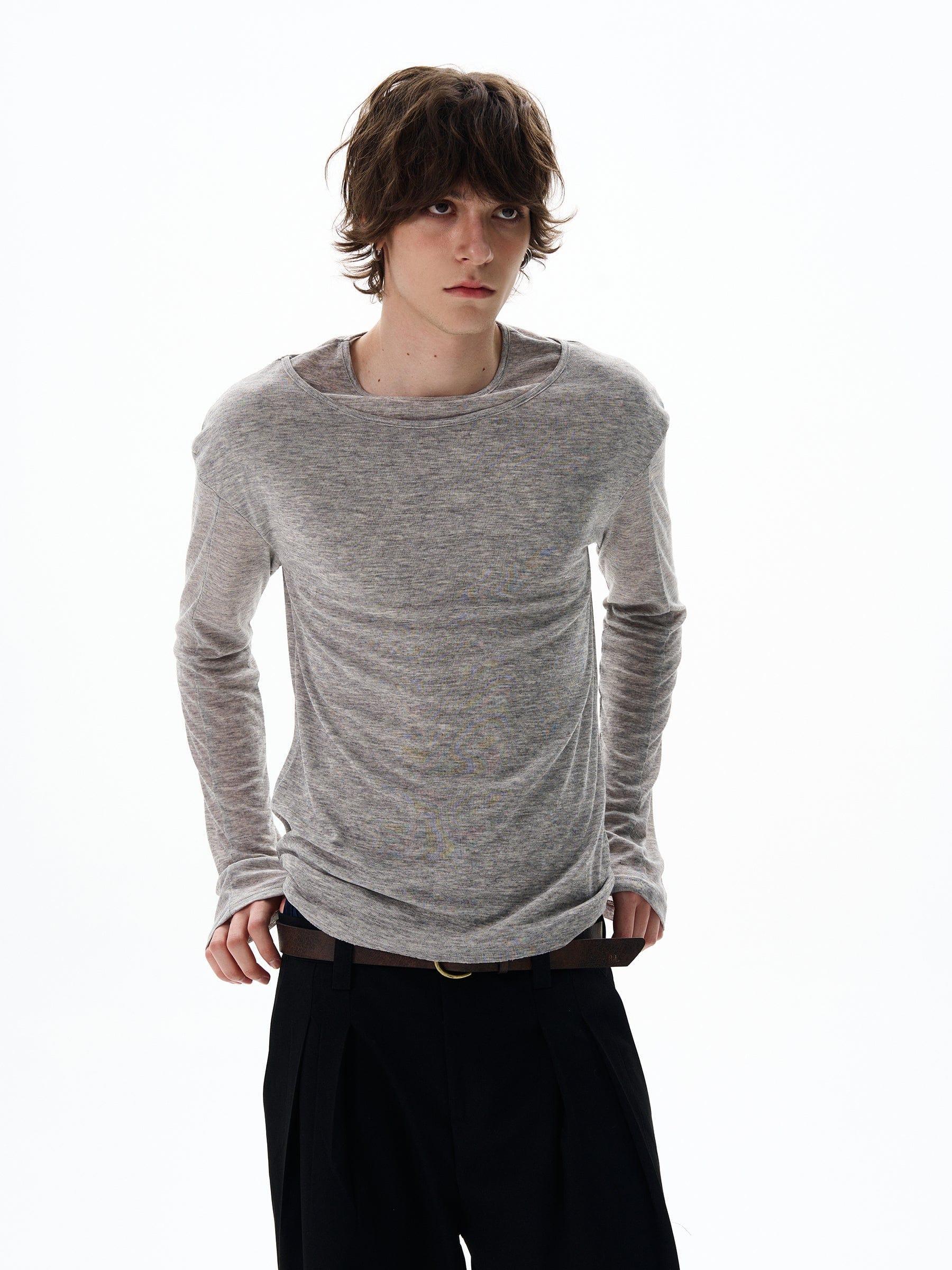 RT No. 12708 SLIM DOUBLE LAYER LONGSLEEVE Product Image