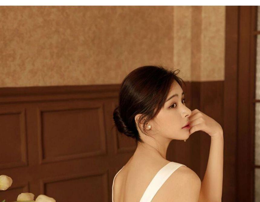 Sleeveless Crew Neck Plain Maxi A-Line Dress Product Image