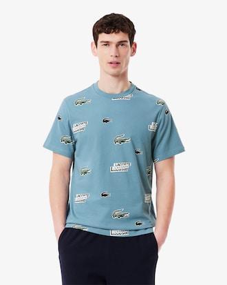 Lacoste Print Cotton Loungewear T-Shirt Product Image
