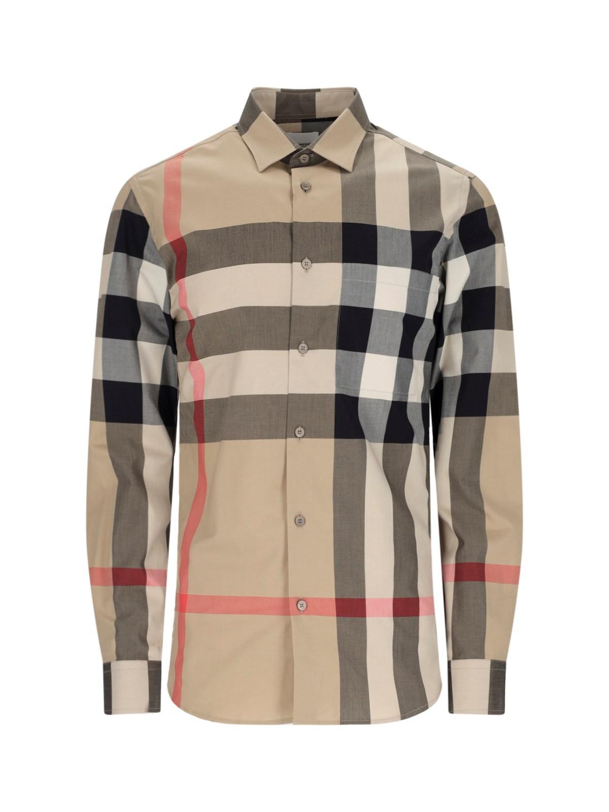 checkered cotton shirt Product Image