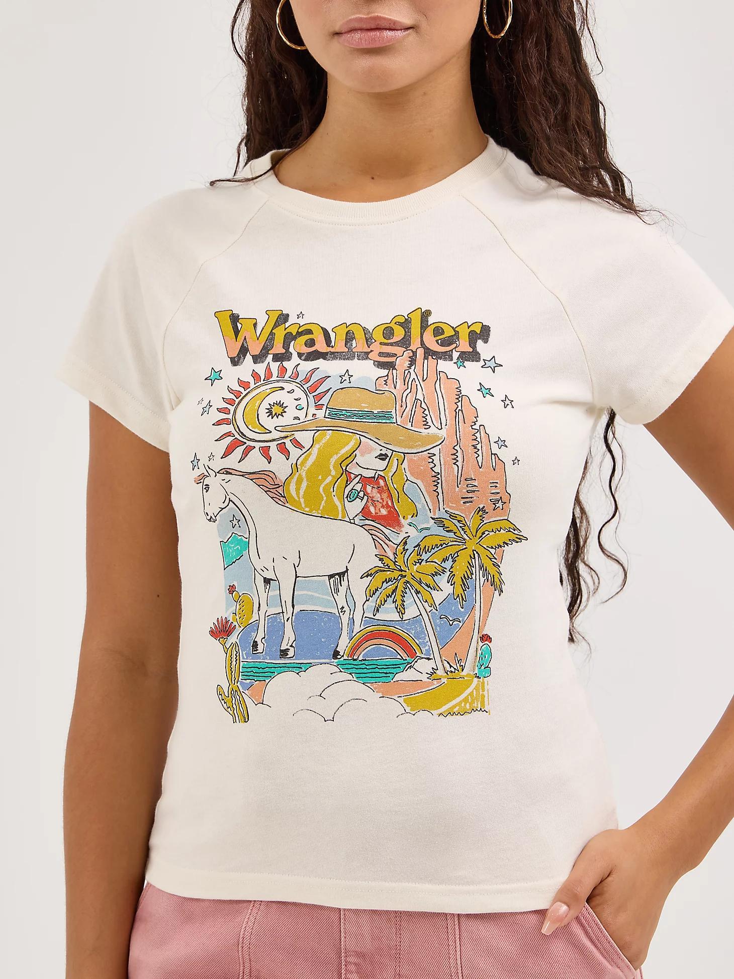 Women's Shrunken Raglan Logo in Whisper Product Image