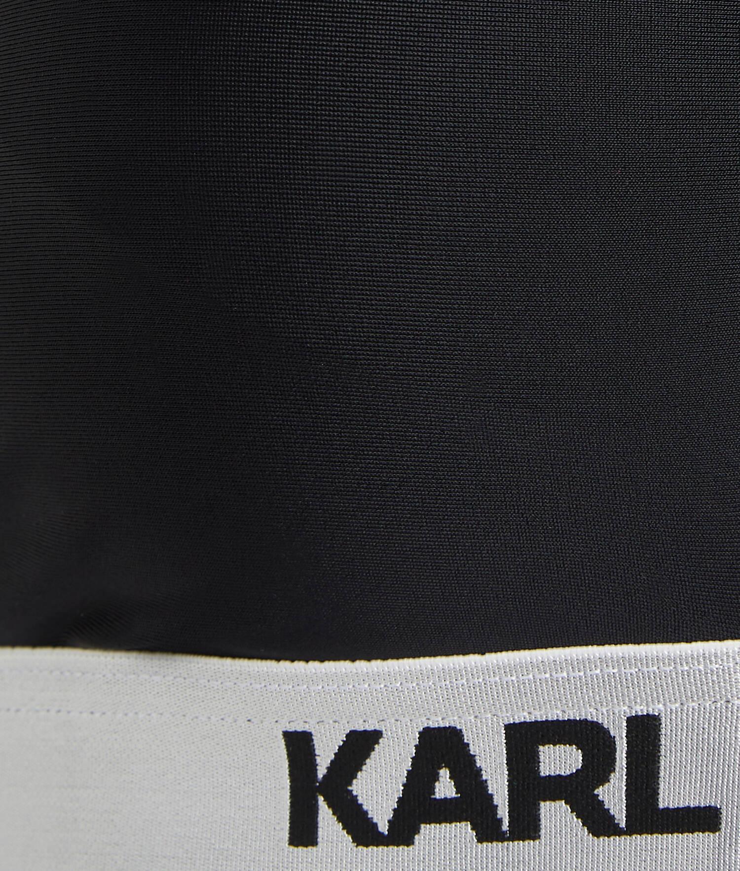 KARL LOGO HALTER BIKINI TOP Product Image