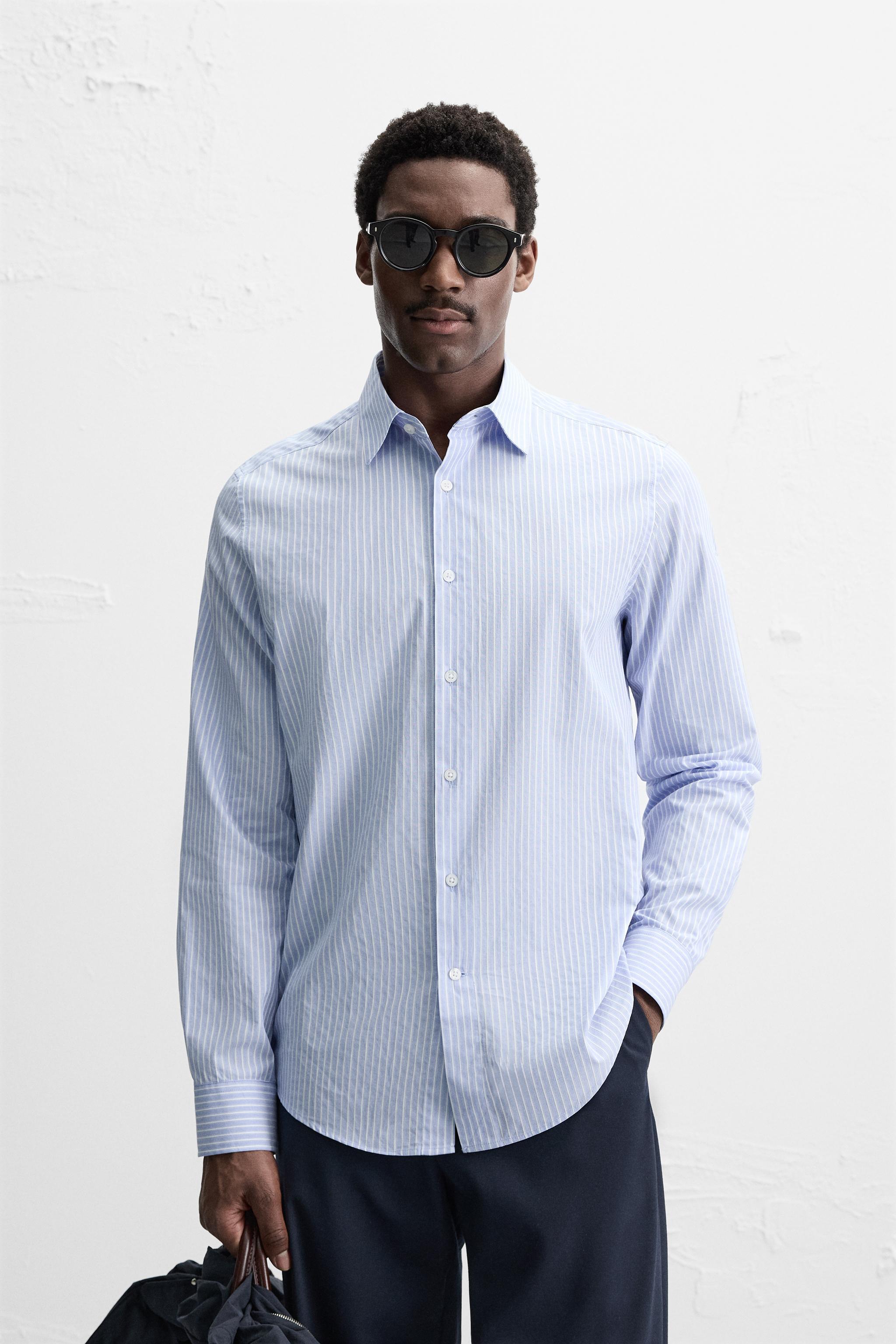 CONTRASTING STRIPED SHIRT Product Image