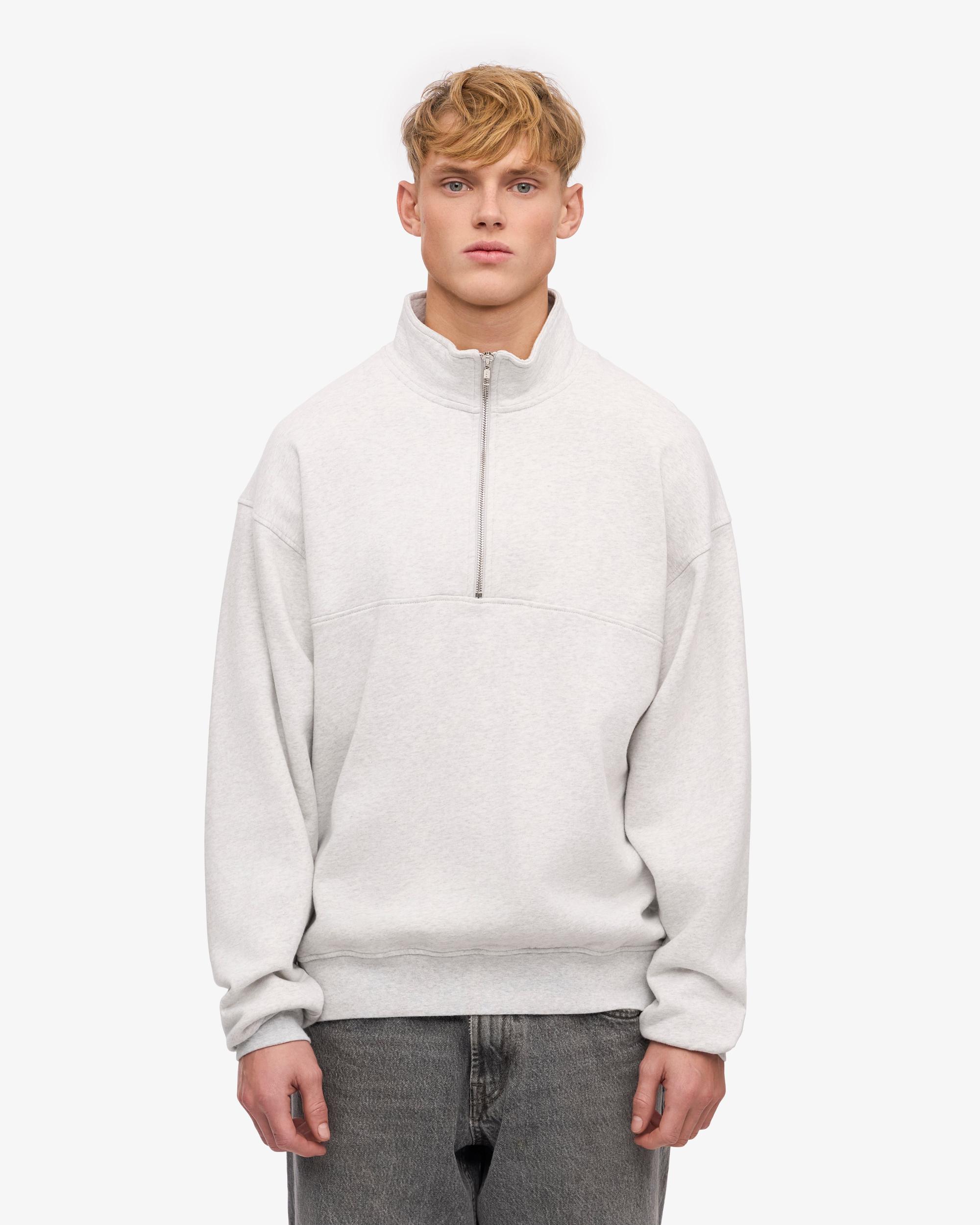 Organic Quarter Zip - Snow Melange Product Image