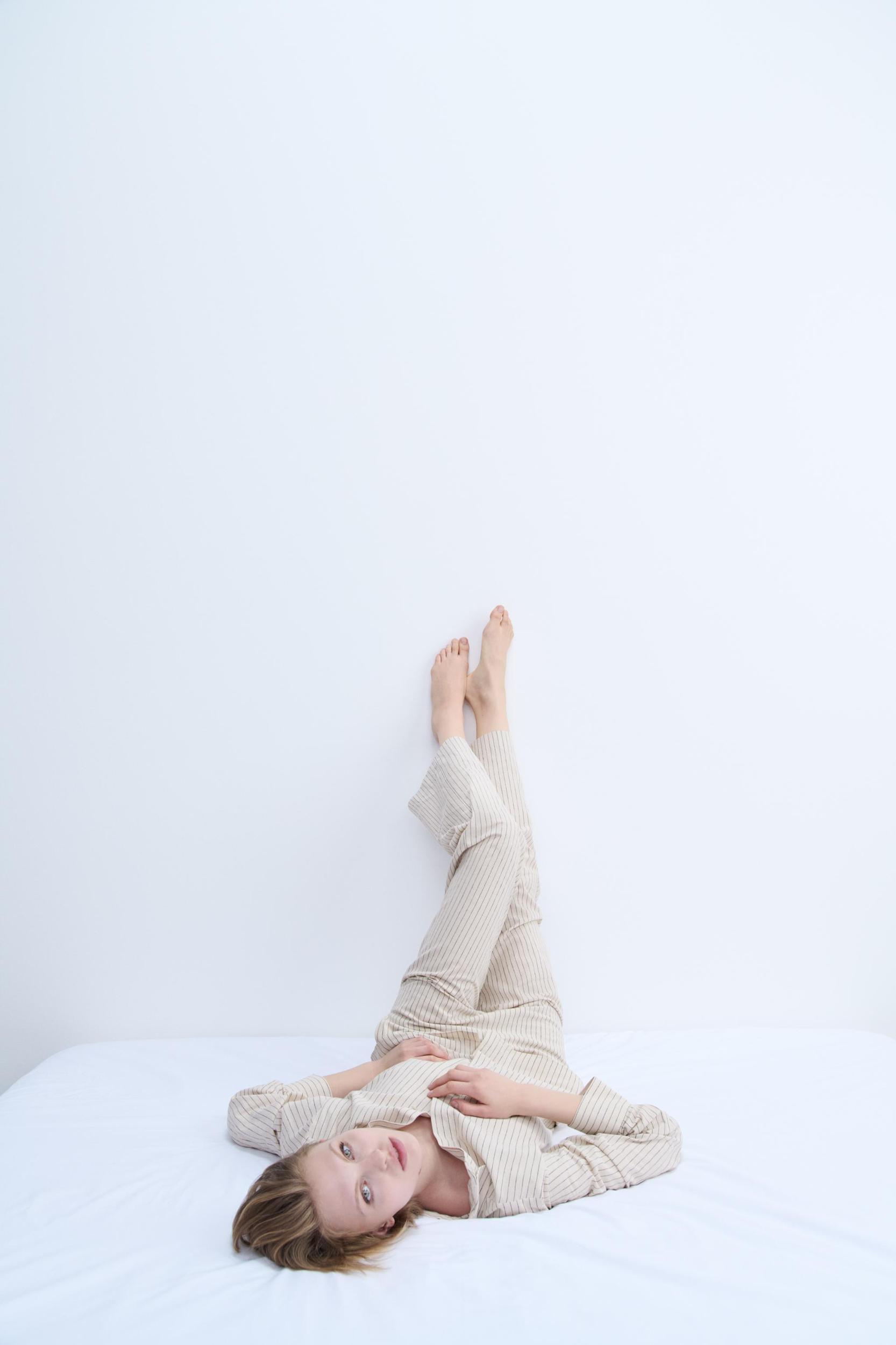 STRIPED PAJAMA PANTS Product Image