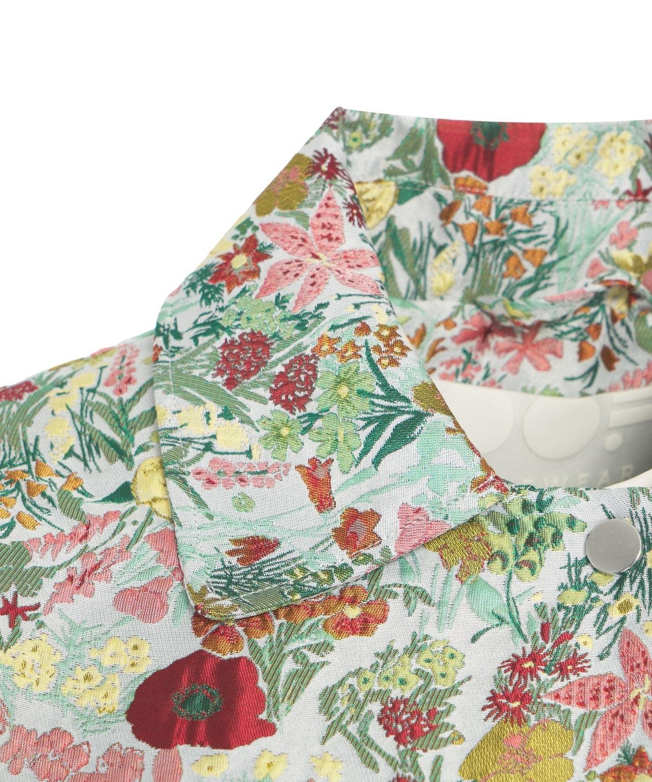 Jacquard jacket with floral pattern Product Image