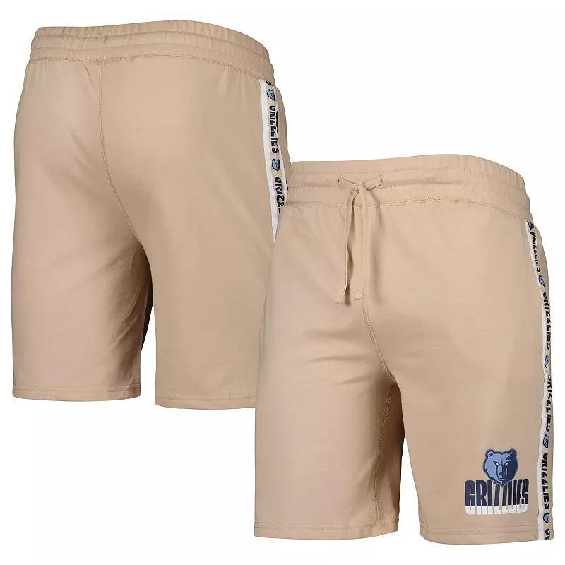 Men's Concepts Sport  Tan Memphis Grizzlies Team Stripe Shorts, Size: Large, Grz Team Product Image
